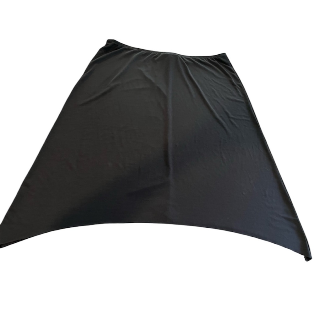 Abria womans black asymmetrical skirt, 3x